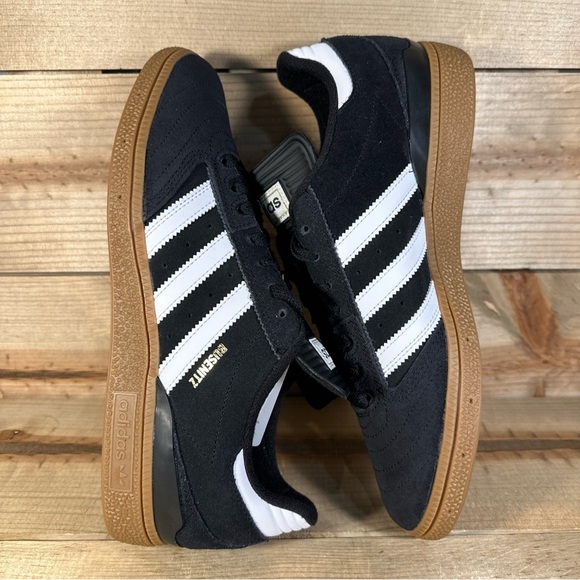 NEW MENS SIZES 5.5 Adidas Busenitz “Black Gum” Skateboarding Shoes G48060 - Picture 6 of 10